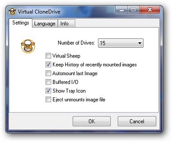 Virtual CloneDrive pillanatkép